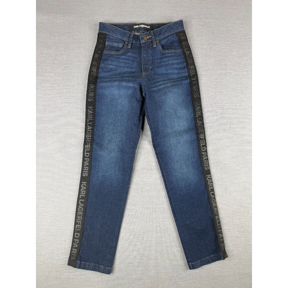 Karl Lagerfield Womens Jeans Size 0 Paris Straight Leg Denim NWT